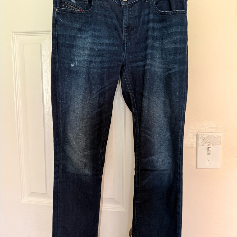 Diesel Womens Dark Blue Straight Jeans Size W27 L30